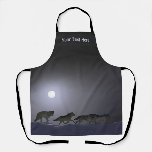 Tablier Pack Wolf - Nuit brillante (Recto)