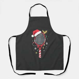 Tablier Paddle de tennis avec chapeau de Santa et lumières
