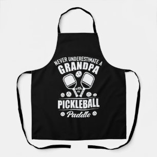 Tablier Paddleball - Grand-Père Avec Pickleball Paddle