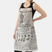 Tablier Page de journal avec publicité antique (Insitu)