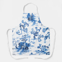 Pagode Vintage classique bleue et blanche Chinoise