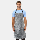 Tablier Paillettes d'argent, arrière - plan glamour sans s (Porté)