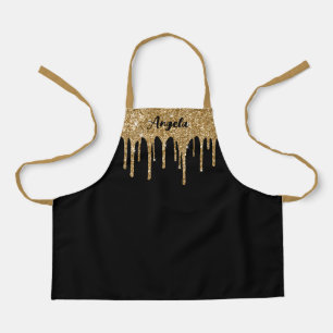 Tablier Paillettes dorées personnalisées S