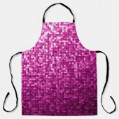 Tablier Paillettes rose parties scintillant (Recto)