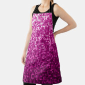 Tablier Paillettes rose parties scintillant (Insitu)
