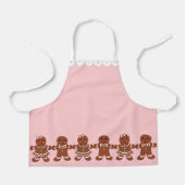 Tablier Pain d'épice rose pour enfants (Recto)