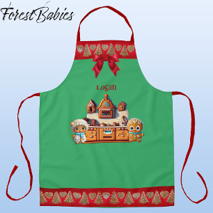 Tablier Pain d'épices Cuisine garçon & fille Cookie Graphi