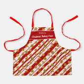 Tablier Pain d'épices de Noël de l'équipage Cookies Monogr (Recto)