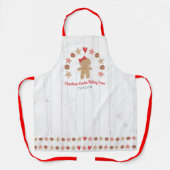 Tablier Pain d'épices de vacances Fille Baking Crew Bois r (Recto)