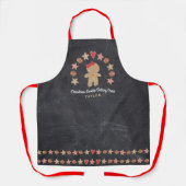 Tablier Pain d'épices de vacances Fille Baking Crew Chalkb (Recto)
