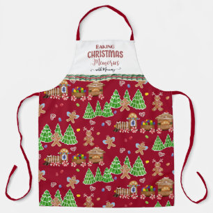 Tablier Pain d'épices Homme Cuire des souvenirs de Noël à