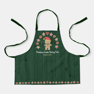 Tablier Pain d'épices Homme Fête Cuisine Crew Vert Bois