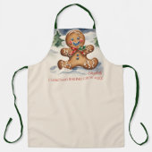 Tablier Pain d'épices Homme Noël Cookie Baking Crew (Recto)