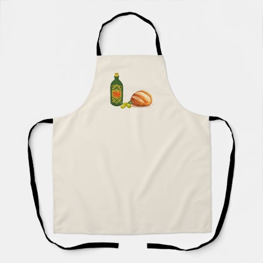 Tablier Pain minimal et huile d'olive (Recto)