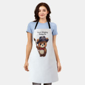 Tablier Paint Slinging Going On Cute Teddy Bear Artist (Porté)