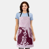 Tablier Paire Art nouveau de lapins De Morgan et Morris (Porté)