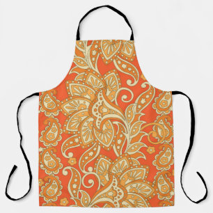 Tablier Paisley Floral ethnique sans couture Motif. Arabe