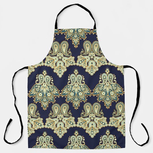 Tablier Paisley floral motif sans soudure. illustration da (Recto)