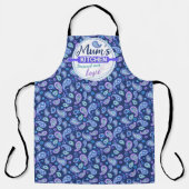 Tablier Paisley Floral Pattern - Bleu (Recto)
