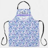 Tablier Paisley Flore - Blanc (Recto)