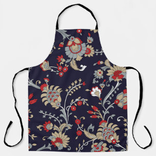 Tablier Paisley indien, arrière - plan de marine, traditio