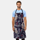 Tablier Paisley indien traditionnel, motif sans soudure. (Porté)