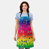 Tablier Paisley Rainbow (Porté)