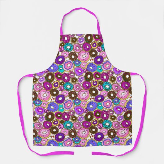 Tablier Paix Amour et Donuts (Recto)