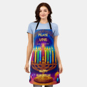 Tablier Paix, Amour et Miracles - Hanoukka (Porté)