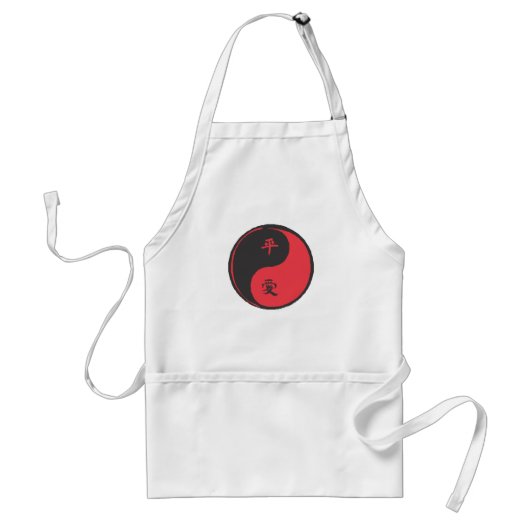 Tablier Paix et amour Yinyang (Devant)