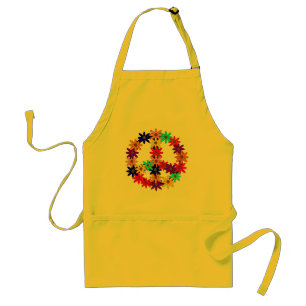 Tablier Paix et flower power