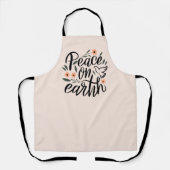 Tablier Paix sur Terre Design Floral (Recto)