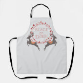 Tablier Paix sur Terre Reindee vacances (Recto)
