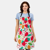 Tablier Palette de fruits Vivid Motif (Porté)