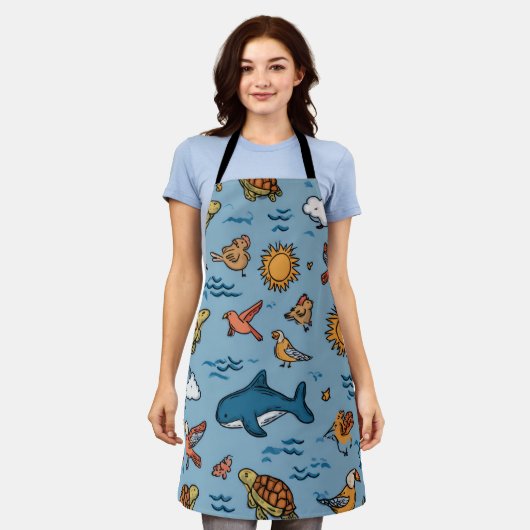 Tablier Palm Coast All-Over Print Apron Gift (Porté)