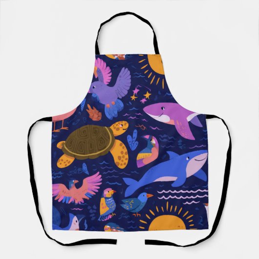 Tablier Palm Paradise All-Over Print Apron Gift (Recto)
