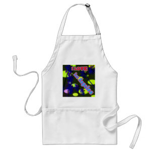 Tablier "Palm Sky : I LOVE Los Angeles 3" Apron