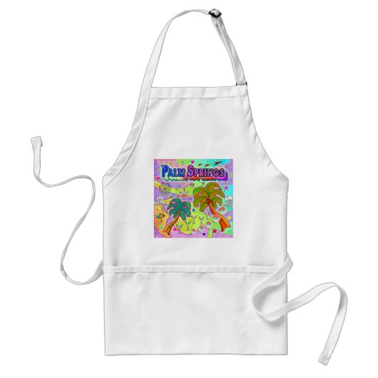 Tablier Palm Springs Vacances Cible Apron (Devant)