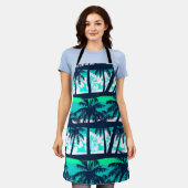 Tablier Palm tree pattern (Porté)