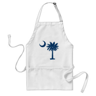 Tablier Palmetto bleu