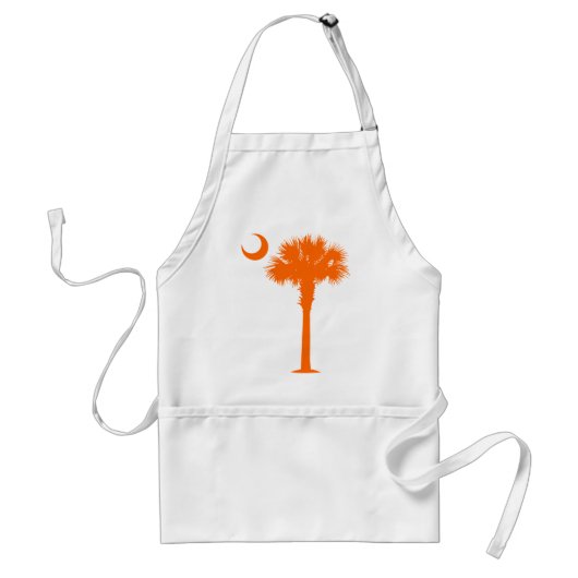 Tablier Palmetto orange (Devant)