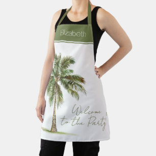 Tablier Palmier de Côte Personnalisé