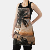 Tablier Palmiers à coucher de soleil tropicaux St. Croix U (Insitu)