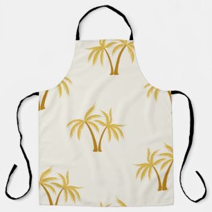 Tablier Palmiers d'or : Textile Tropical.