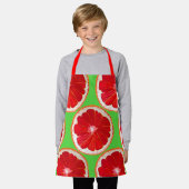 Tablier Pamplemousse rose mignonne, fruit miam enfants (Porté)