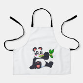 Tablier Panda avec bambou (Recto)
