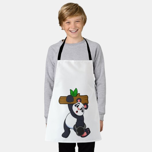 Tablier Panda avec bois à l'entraînement Force (Porté)