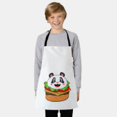 Tablier Panda avec hamburger (Porté)