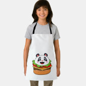 Tablier Panda avec hamburger (Insitu)