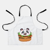 Tablier Panda avec hamburger (Recto)